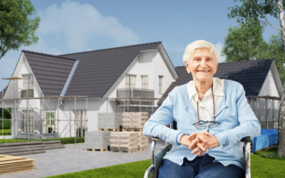 Haus behindertengerecht und altersgerecht umbauen für alte Frau im Rollstuhl